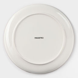 Тарелка Magistro «Церера», d=20.3 см, фарфор, белая