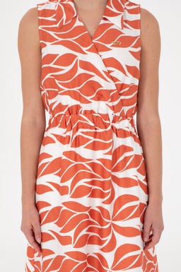 Женское пудровое платье из тканого материала Неожиданная скидка в корзине - U.s. polo assn фото 5