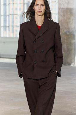 DOUBLE-BREASTED BUTTON BLAZER ZW COLLECTION - Zara фото 2