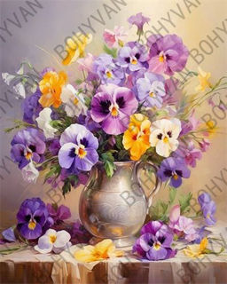 Алмазная мозаика на подрамнике 40x50 Цветы / YSG28019 /уп 30/