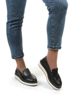 03-5060-2 BLACK Лоферы женские (натуральная кожа)