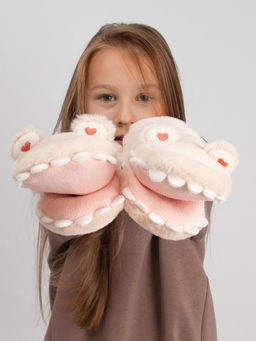 Варежки детские меховые Kim Lin  фото 2