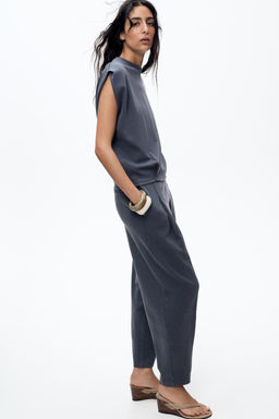 WASHED PLEATED TROUSERS - Zara фото 12