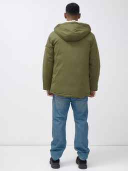 Парка мужская зимняя удлиненная с мехом цвета хаки 8761Kh - Mtforce фото 5