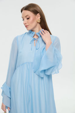 Платье NIKVA н1038-1 голубой  фото 6