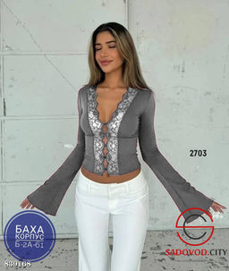 Лонгслив женский с кружевами - Bruno фото 8