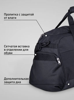 Сумка спортивная JOGEL DIVISION Medium Bag, черный  фото 12