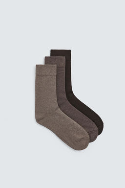 3-PACK OF TEXTURED SOCKS