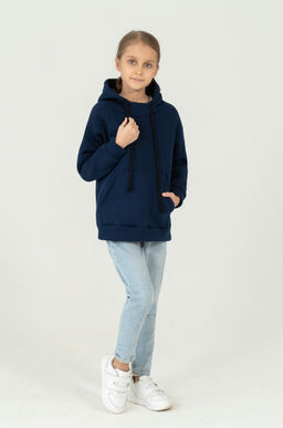 Толстовка детская темносиняя