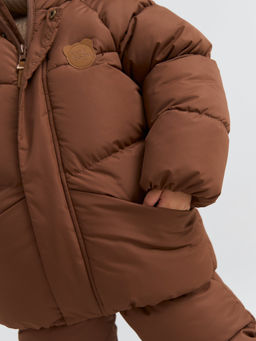 Костюм зимний на пуху Кофе 0+ - Bungly фото 3