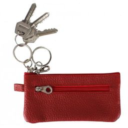 Футляр для ключей Croco-кл-500 (на молнии) натуральная кожа красный флотер (113) 209455  фото 3