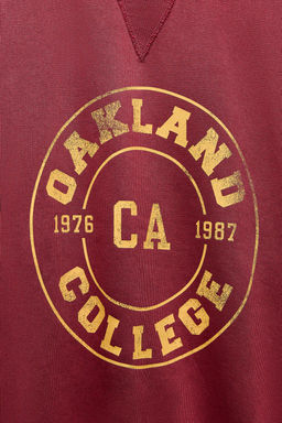 FADED VARSITY SWEATSHIRT - Zara фото 6