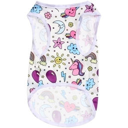 Цена за 2 шт. Майка для кошек и собак мелких пород "БРО на стиле", яркая радуга, размер S (длина спинки 26см, объем груди 32см, от 2 до 4кг)