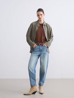 Dokulu Oversize Kad?n G?mlek