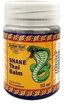 Herbal Star Бальзам Snake thai balm (змеиный), пластик (баночка-50мл).12