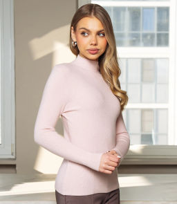 Водолазка #КТ801 (16), пудровый