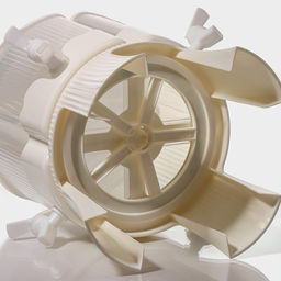 Диспенсер для напитков вращающийся Доляна, 4 отделения 1.6 л, 4 стакана 350 мл, белый