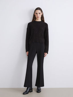 Beli Lastikli ?spanyol Pa?a Kad?n Pantolon