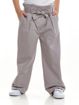 Брюки для девочки прямого кроя UD 7157 св.серый