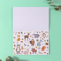 Наклейки в книжке «Животные», 5 фонов, 20.7×14.2 см