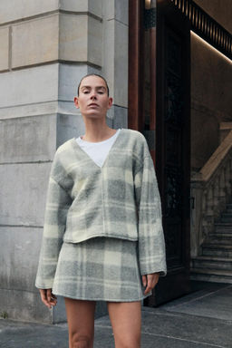SOFT CHECK SWEATSHIRT - Zara фото 5
