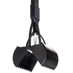 Совок - ковш для уборки за животными "Безконтактный", цвет черный, 60*30*13,5см (лейбл)