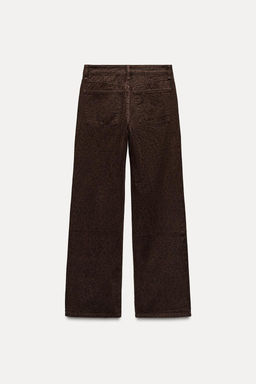 ANIMAL PRINT TRF SLOUCHY JEANS - Zara фото 5