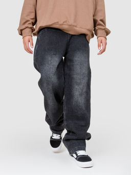 Джинсы-бананы утеплённые для мальчиков - Синий мир фото 3