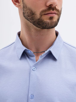 Рубашка трикотажная мужская GREG SK201/131/3929/ZN/1p