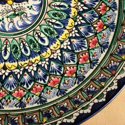 Ляган узбекский Риштанская Керамика, d=42 см, МИКС