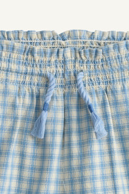 BERMUDA CUADROS BORDADOS LIMITED EDITION / Azul / Blanco - Zara фото 8