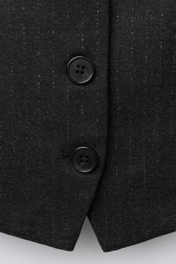 SHINY PINSTRIPE WAISTCOAT - Zara фото 4