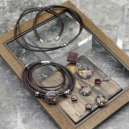 Серьги из муранского стекла FLOWERING TEA LS3430