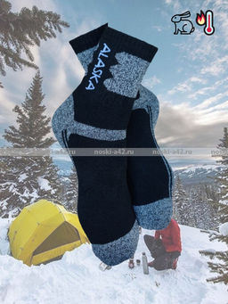 Цена за 3 пар. 3 ПАРЫ - "АЛЯСКА" Термоноски зимние спортивные ВНУТРИ МАХРА мужские арт.1268 41-47 (фактически 40-44)