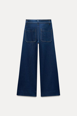 ZW COLLECTION HIGH-WAIST WIDE-LEG JEANS WITH POCKETS - Zara фото 13