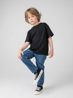 Джинсы прямые Синие - Bungly фото 9