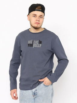 CRB wear/CWSM 60312-48 Джемпер мужской,темно-серый/Ex.Cherubino  фото 4