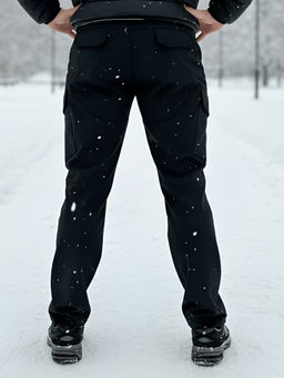 Брюки спортивные софтшелл MTFORCE мужские черного цвета 2403Ch