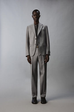 PANTAL?N SLIM FIT TRAJE ESTRUCTURA / Gris