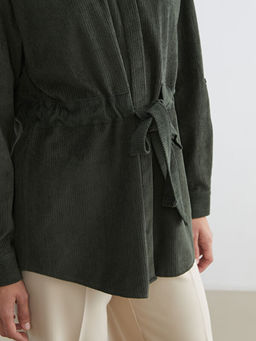 Beli Ku?akl? Kad?n Kadife G?mlek Tunik