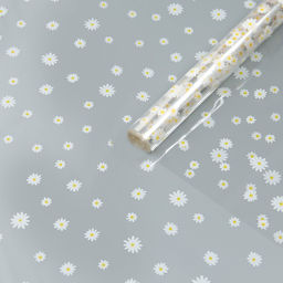 Пленка для цветов «Маргаритка» белый+жёлтый 0.7×8.2 м, 40 мкм