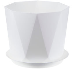 Кашпо ПРИЗМА d.220 мм 4,7 л с поддоном М3139 - Полимербыт фото 4