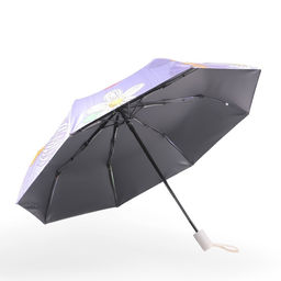 Зонт автоматический «Цветы», 3 сложения, 8 спиц, R=48/55 см, d=96 см, МИКС