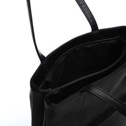 Сумка-тоут на молнии, цвет чёрный - Simaland фото 7