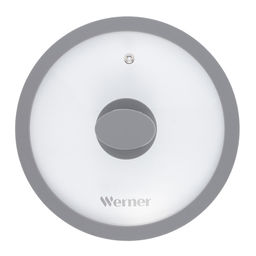 51222 WERNER Крышка стеклянная GRIGIO 20 см с силиконовым ободом. Цвет: серый. Материал: закаленное стекло, силикон, нерж. сталь.