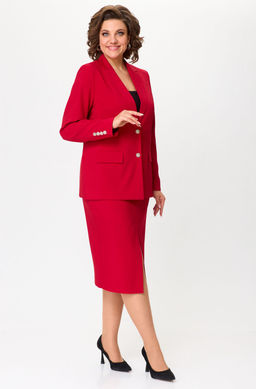 Костюм БелЭльСтиль 866/597 красный однотон  фото 8