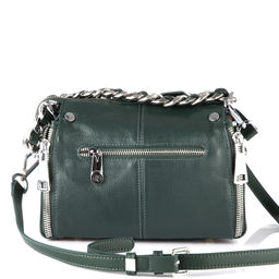 PE9132 dark green, женская кожаная сумка "Casual" Barcelo Biagi