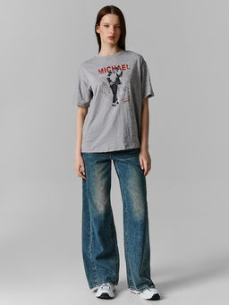 Футболка свободного силуэта женская серая - Mark formelle фото 2