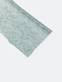 Dantel Detayl? Saten Fantezi Tanga K?lot