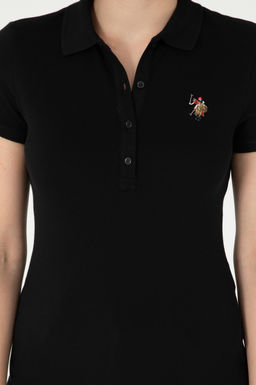 Женская черная футболка Неожиданная скидка в корзине - U.s. polo assn фото 6